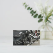 Visitekaartje lederen motorfiets (Staand voorkant)