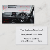 Visitekaartje leerling-bestuurder (Voorkant / Achterkant)