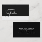 visitekaartje legant professional met monogram (Voorkant / Achterkant)