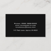 visitekaartje legant professional met monogram (Achterkant)