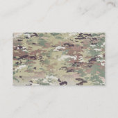 visitekaartje Leger OCP Camo Uniform Camoflage Cam (Achterkant)