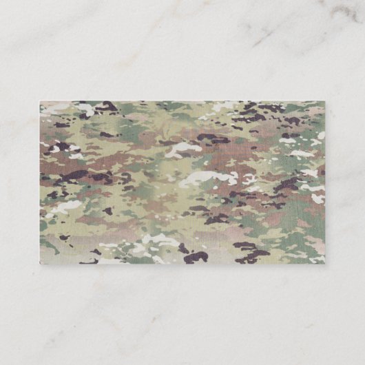 visitekaartje Leger OCP Camo Uniform Camoflage Cam (Achterkant)