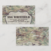 visitekaartje Leger OCP Camo Uniform Camoflage Cam (Voorkant / Achterkant)