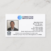 Visitekaartje leninggever (Voorkant)