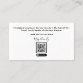 Visitekaartje leninggever (Achterkant)