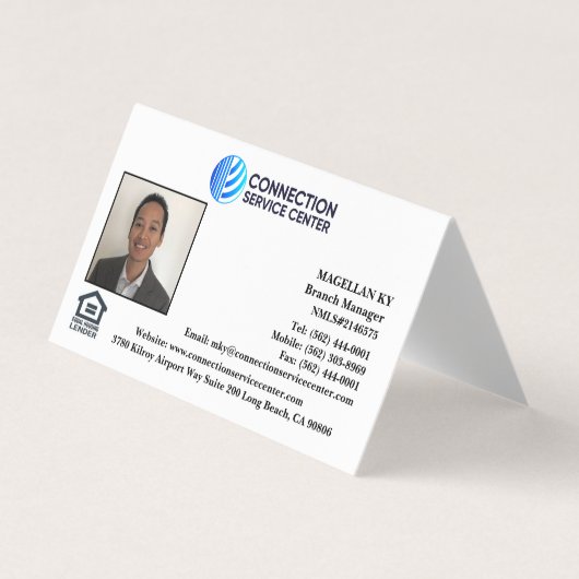 Visitekaartje leninggever (Voorkant)