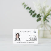 Visitekaartje leninggever (Staand voorkant)