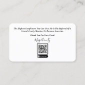 Visitekaartje leninggever (Achterkant)