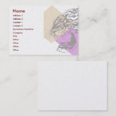 Visitekaartje leopard (Voorkant / Achterkant)