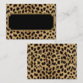 Visitekaartje leopard (Voorkant / Achterkant)