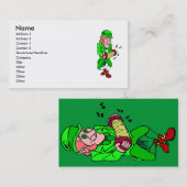 Visitekaartje Leprechaun (Voorkant / Achterkant)