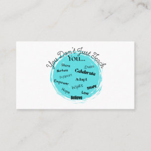 Visitekaartje leraar