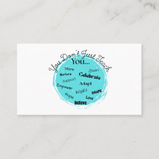 Visitekaartje leraar