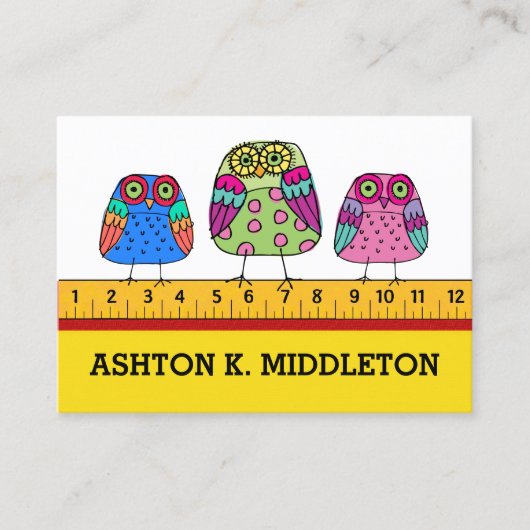 Visitekaartje leraar (Voorkant)