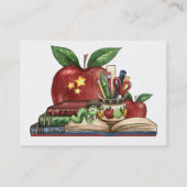 Visitekaartje leraar (Achterkant)