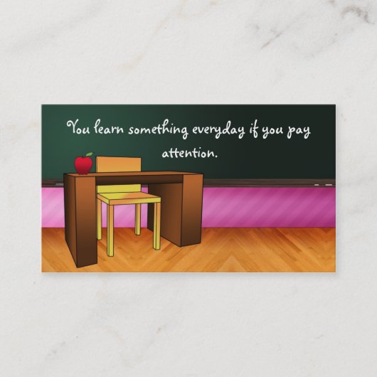 Visitekaartje leraar (Voorkant)