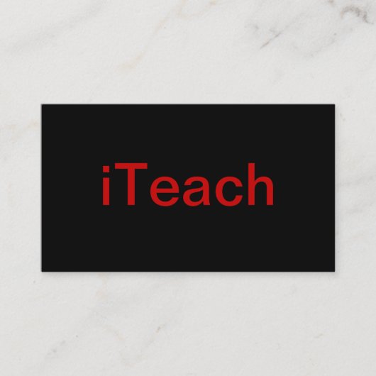 Visitekaartje leraar (Voorkant)