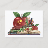 Visitekaartje leraar (Achterkant)