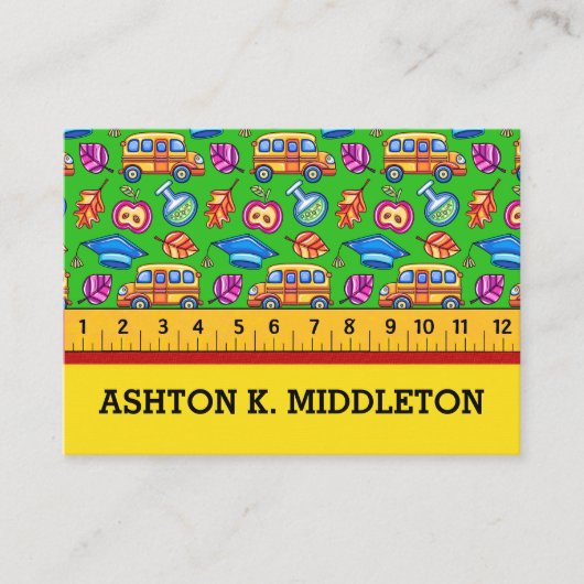 Visitekaartje leraar (Voorkant)