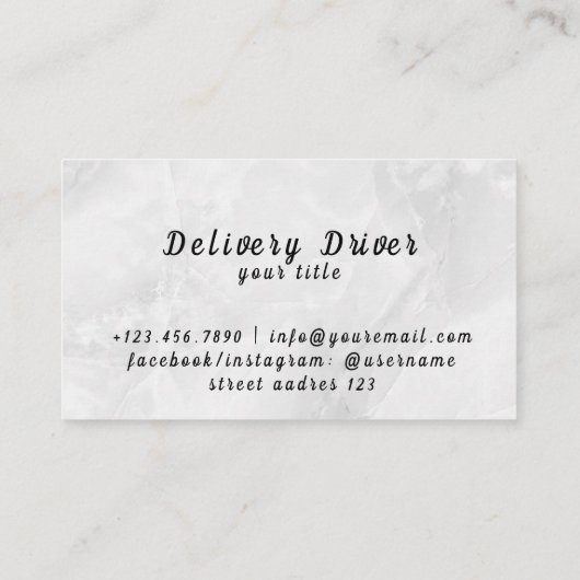 Visitekaartje Leveringsstuurprogramma (Achterkant)