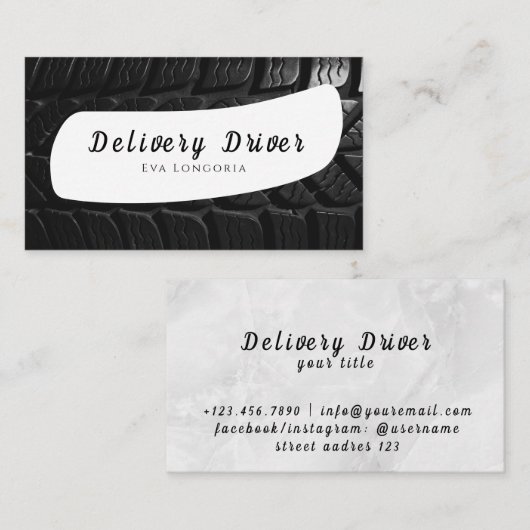 Visitekaartje Leveringsstuurprogramma (Voorkant / Achterkant)