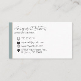 Visitekaartje - Licht Blauwgroen