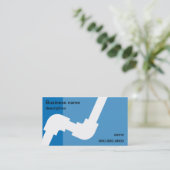 visitekaartje lichtblauw (Staand voorkant)