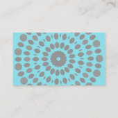 Visitekaartje Light Blue en Grey Mandala (Achterkant)
