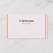 Visitekaartje lijnen (Achterkant)