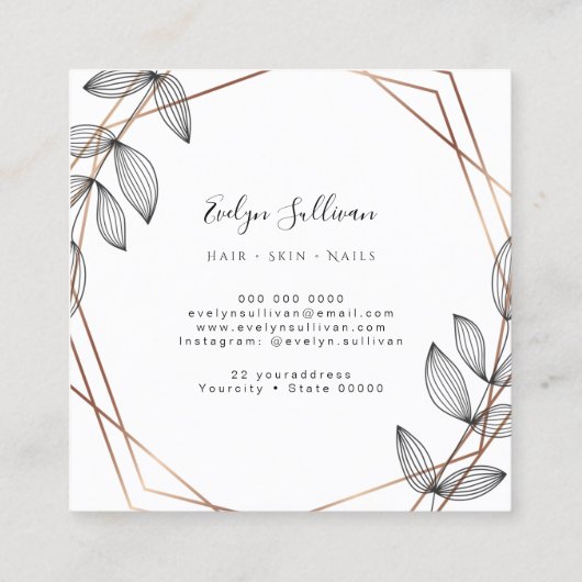 visitekaartje lijst (Achterkant)