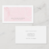 visitekaartje - Lijst marmer roze (Voorkant / Achterkant)