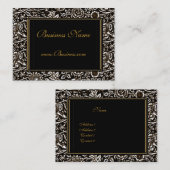 Visitekaartje   Lijst Zwart Goud (Voorkant / Achterkant)