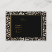 Visitekaartje   Lijst Zwart Goud (Achterkant)