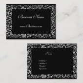 Visitekaartje Lijst Zwart Wit (Voorkant / Achterkant)