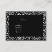 Visitekaartje Lijst Zwart Wit (Achterkant)
