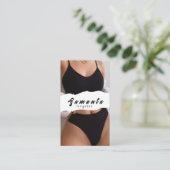 Visitekaartje lingeriebedrijf (Staand voorkant)