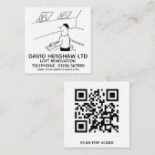 Visitekaartje Loft Renovation Square (Voorkant / Achterkant)