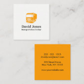 Visitekaartje Logo vervoer en logistiek (Voorkant / Achterkant)