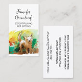 Visitekaartje lopen van honden (Voorkant / Achterkant)