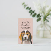 Visitekaartje lopen van honden (Staand voorkant)