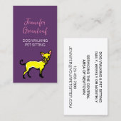 Visitekaartje lopen van honden (Voorkant / Achterkant)