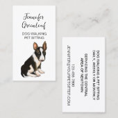 Visitekaartje lopen van honden (Voorkant / Achterkant)