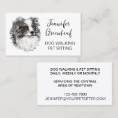 Visitekaartje lopen van honden (Voorkant / Achterkant)