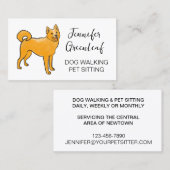 Visitekaartje lopen van honden (Voorkant / Achterkant)