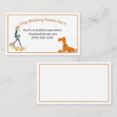 Visitekaartje lopen van honden (Voorkant / Achterkant)