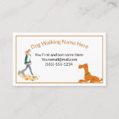 Visitekaartje lopen van honden (Voorkant)