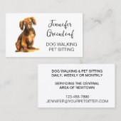 Visitekaartje lopen van honden (Voorkant / Achterkant)