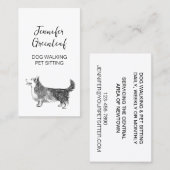 Visitekaartje lopen van honden (Voorkant / Achterkant)