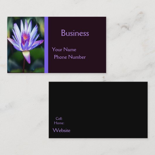 Visitekaartje Lotus Flower (Voorkant / Achterkant)