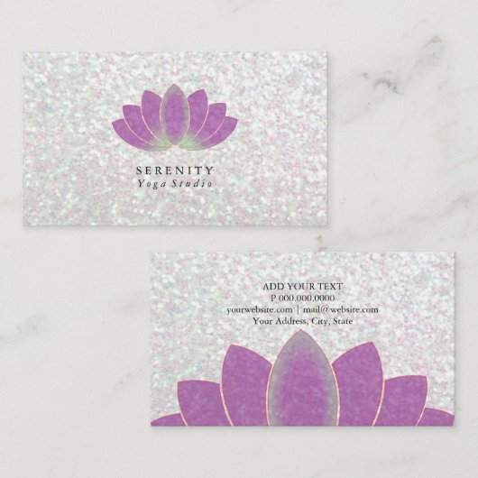 visitekaartje - Lotus Iridescent (Voorkant / Achterkant)